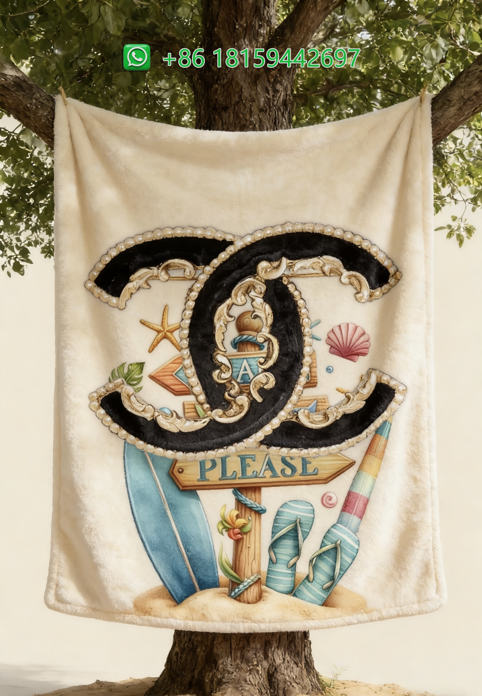 Chanel Throw Blankets